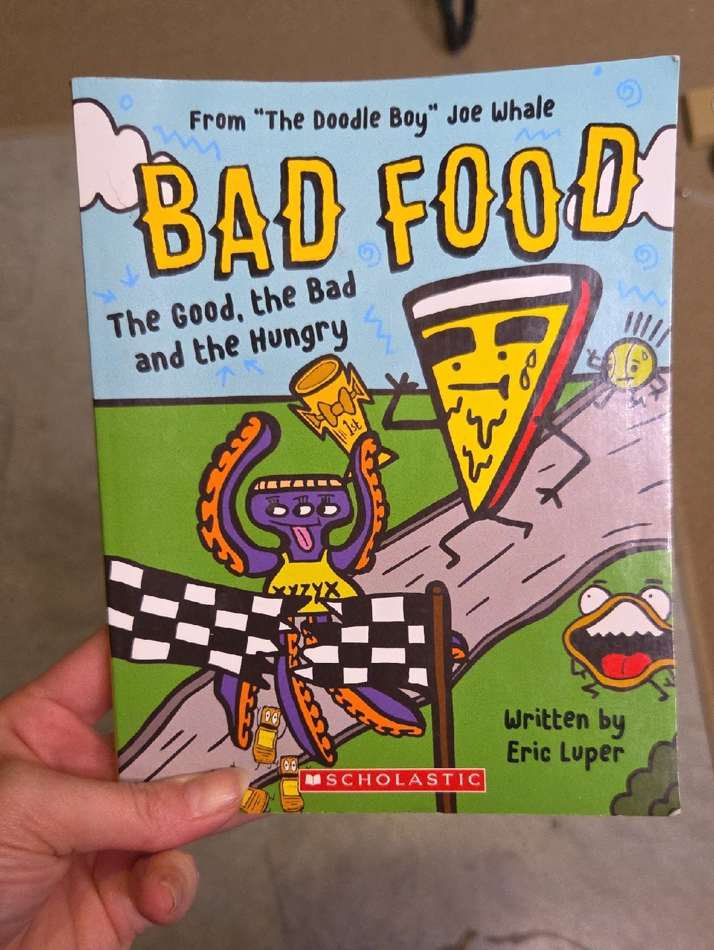 Scholastic BAD FOOD Kids Book - Green, Yellow, Purple, Blue